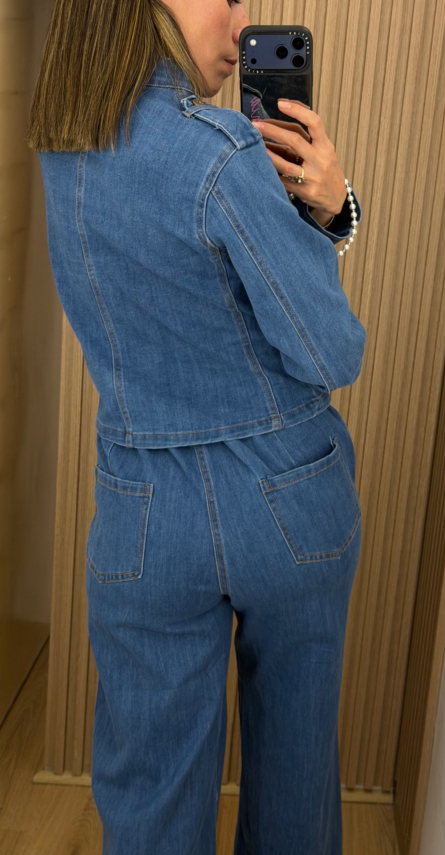 Conjunto con Chamarra Denim para Mujer | Bellania