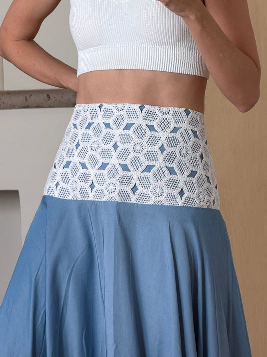 Falda Mix Blue