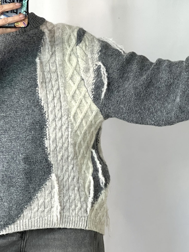 Suéter para mujer mix color gris | Bellania