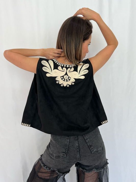 Vest black florence