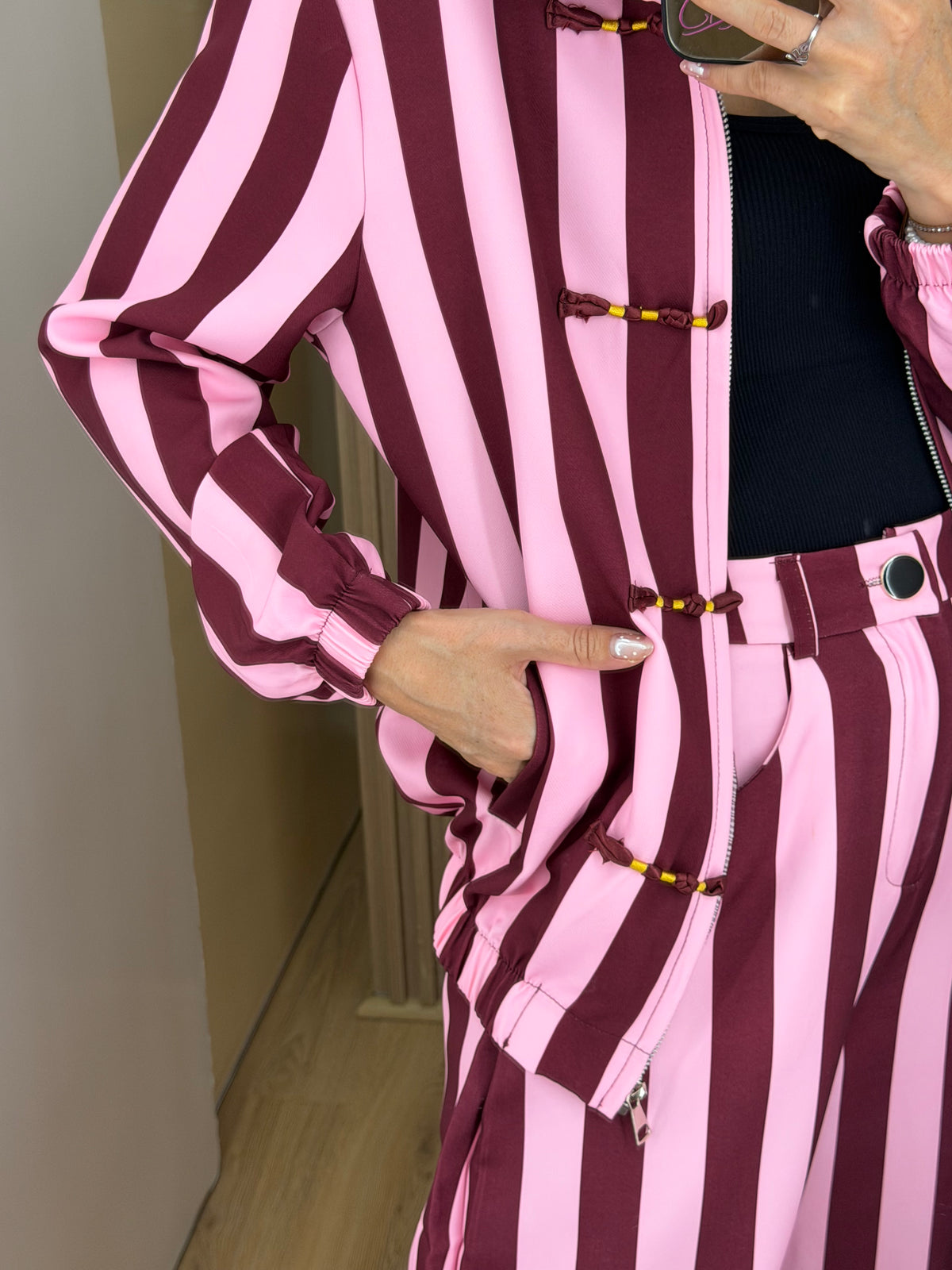 PANTS STRIPES ROSA