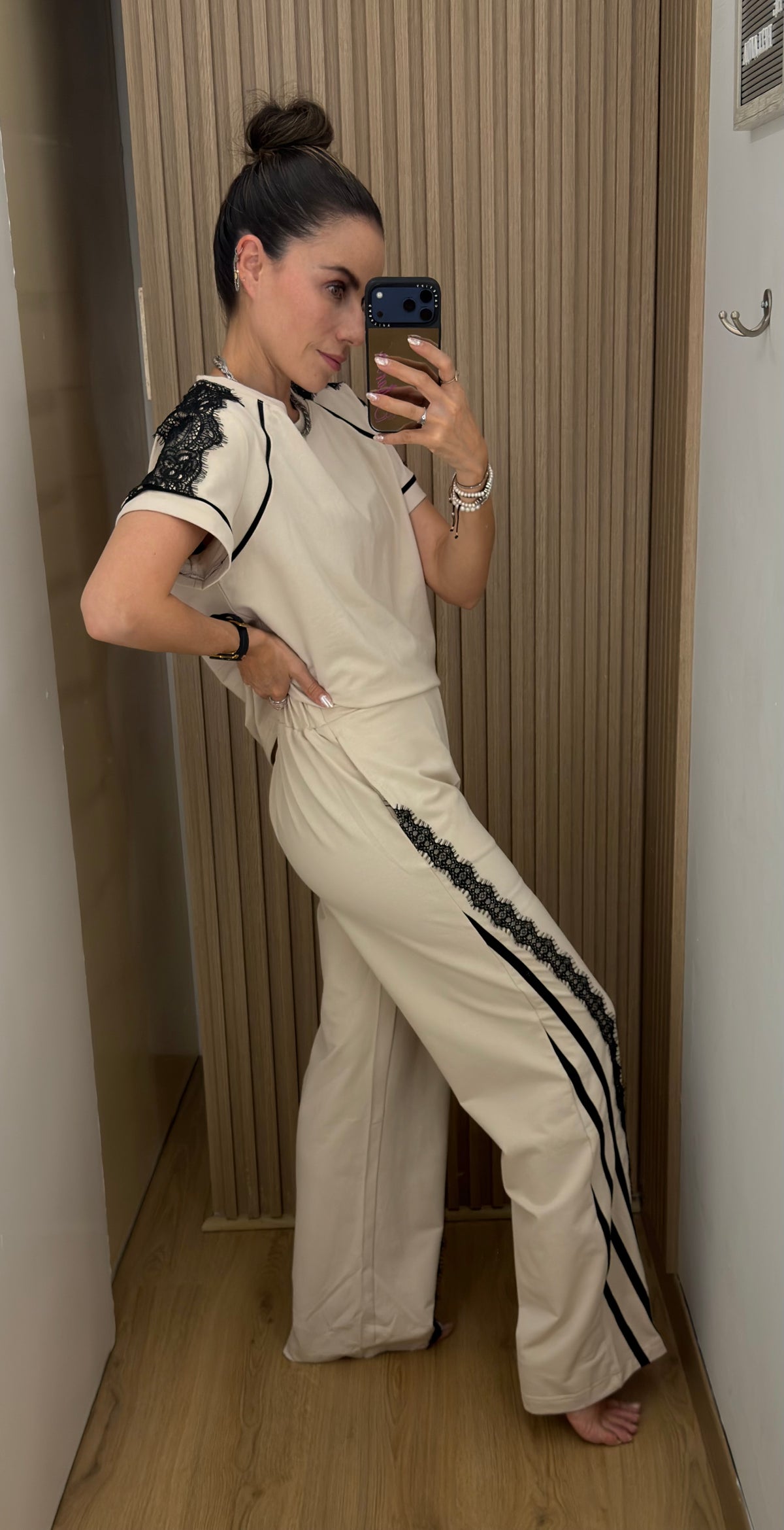 PANTS BEIGE ENCAJE