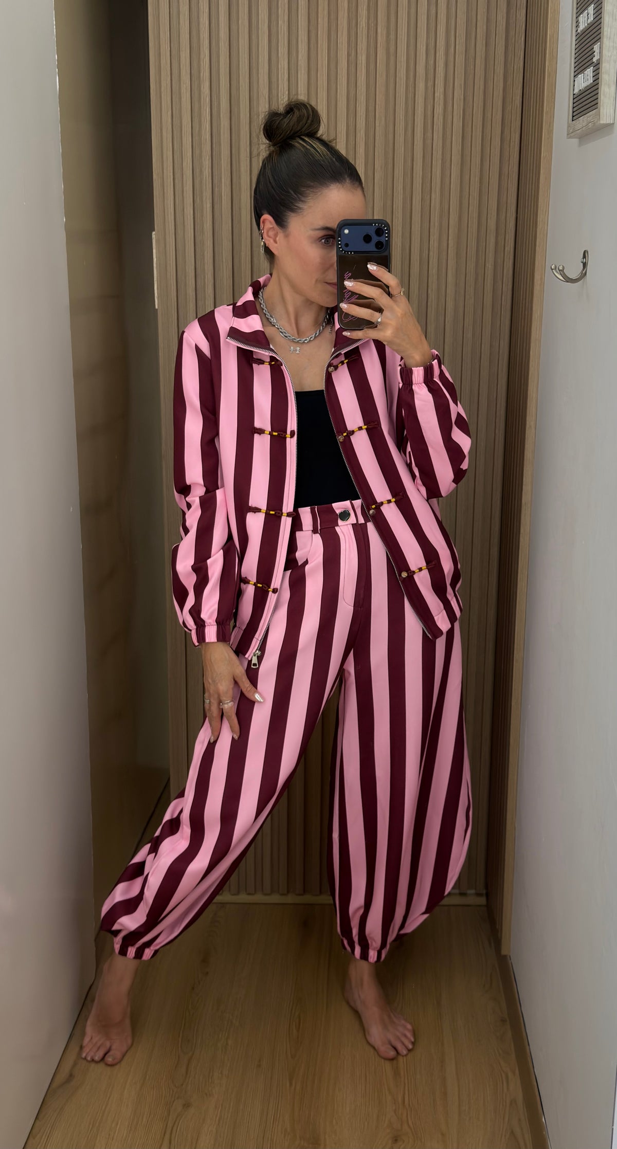 PANTS STRIPES ROSA