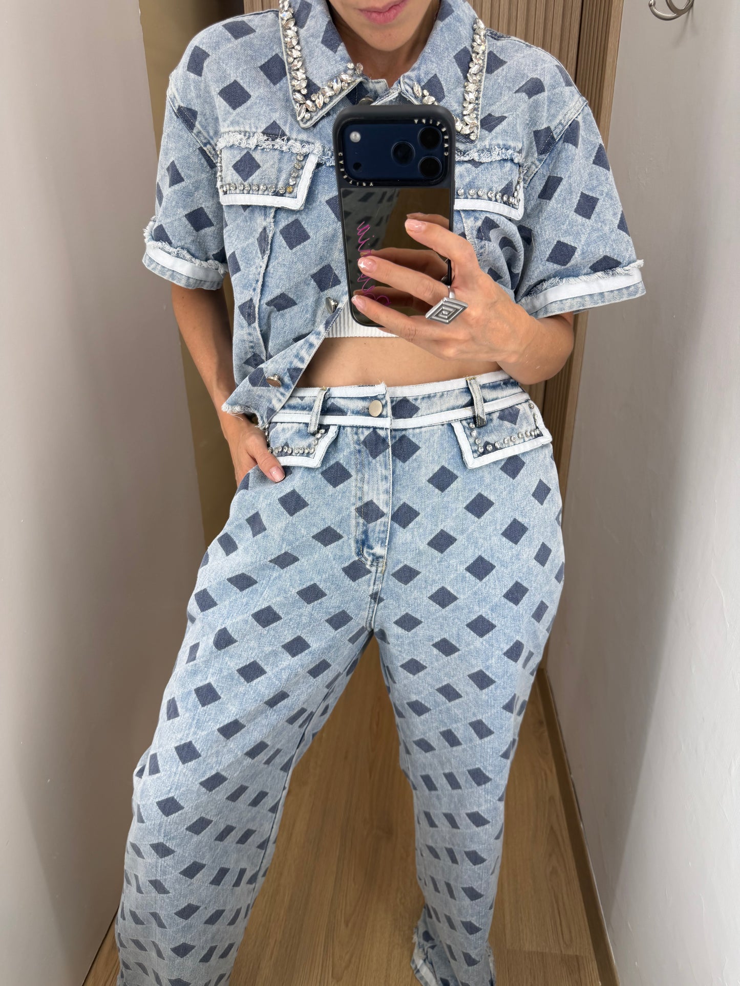 SET DENIM ROMBOS