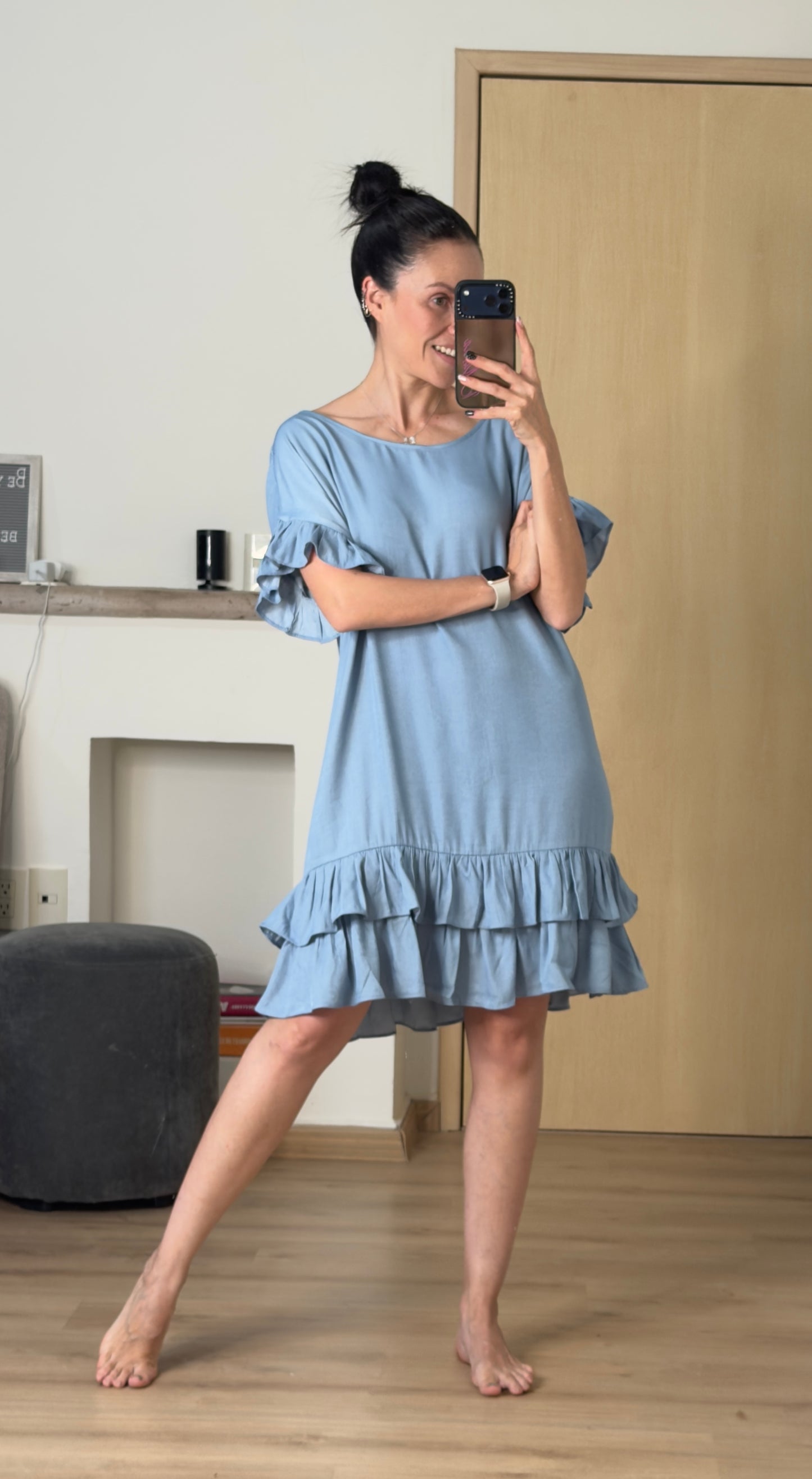 BACK DRESS BLUE