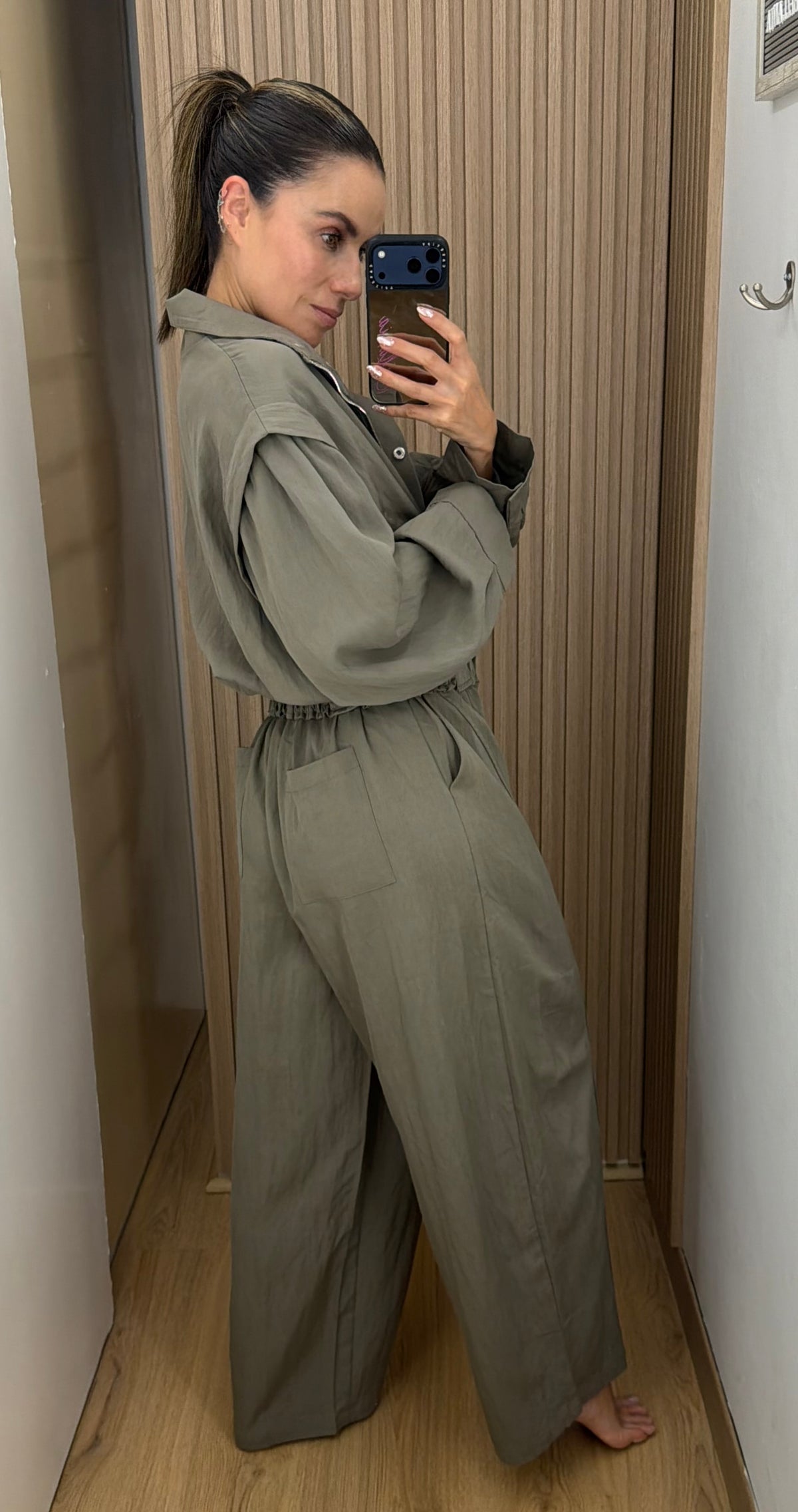 SET OLIVE GRAY PANTS