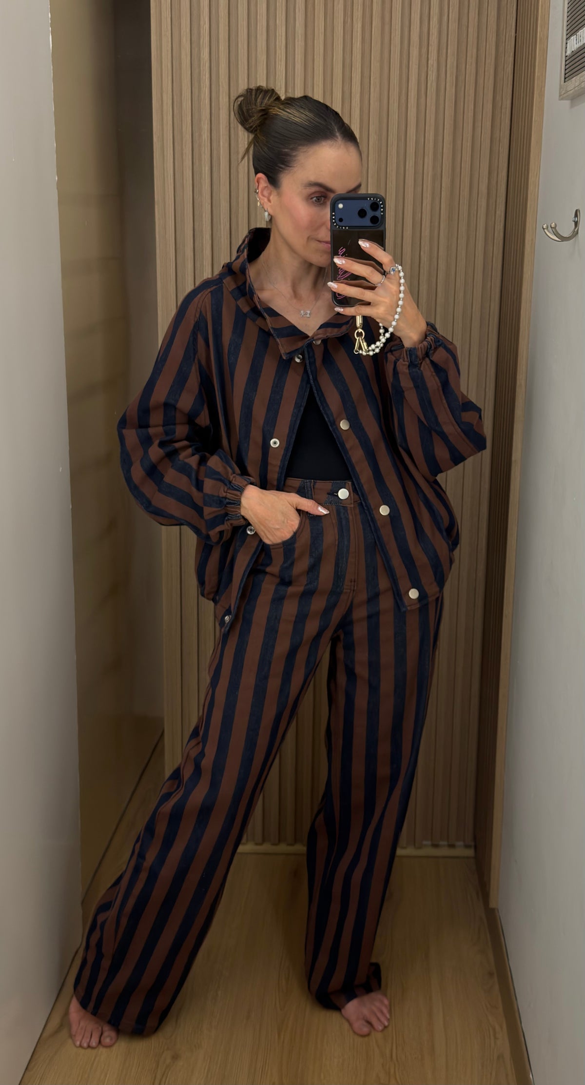 SET SIENA STRIPES BLUE