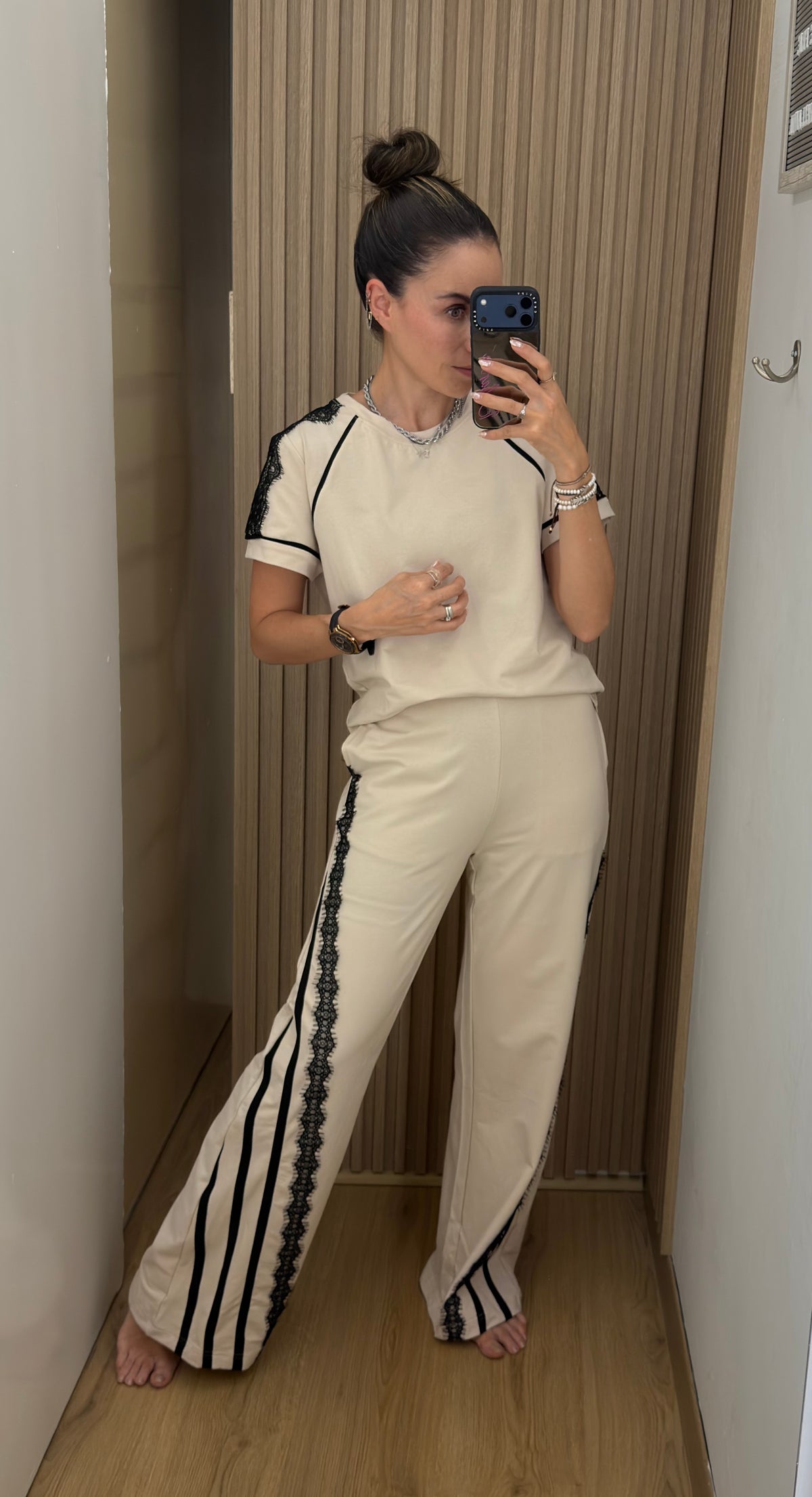 PANTS BEIGE ENCAJE