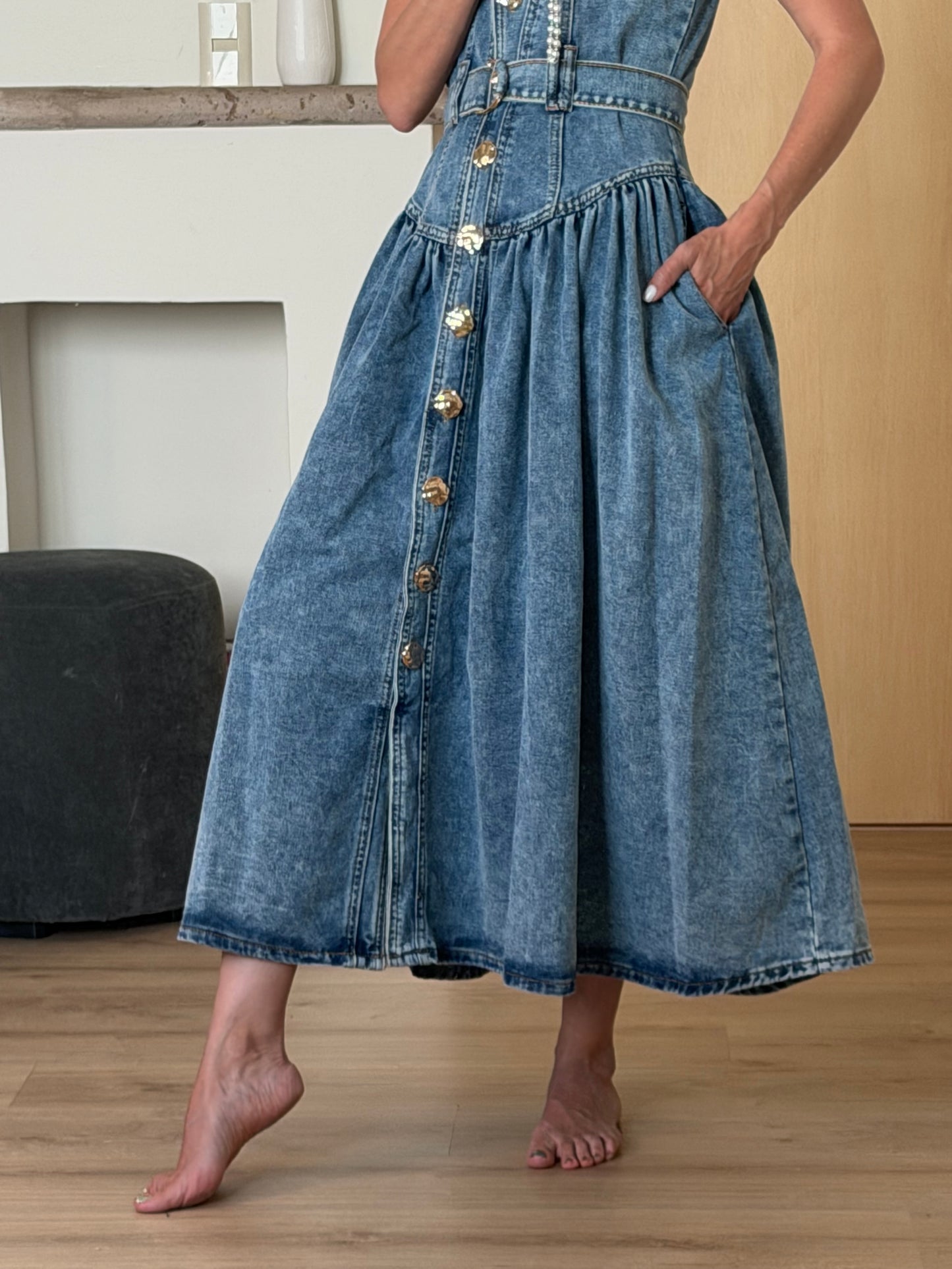 DENIM FANCY DRESS
