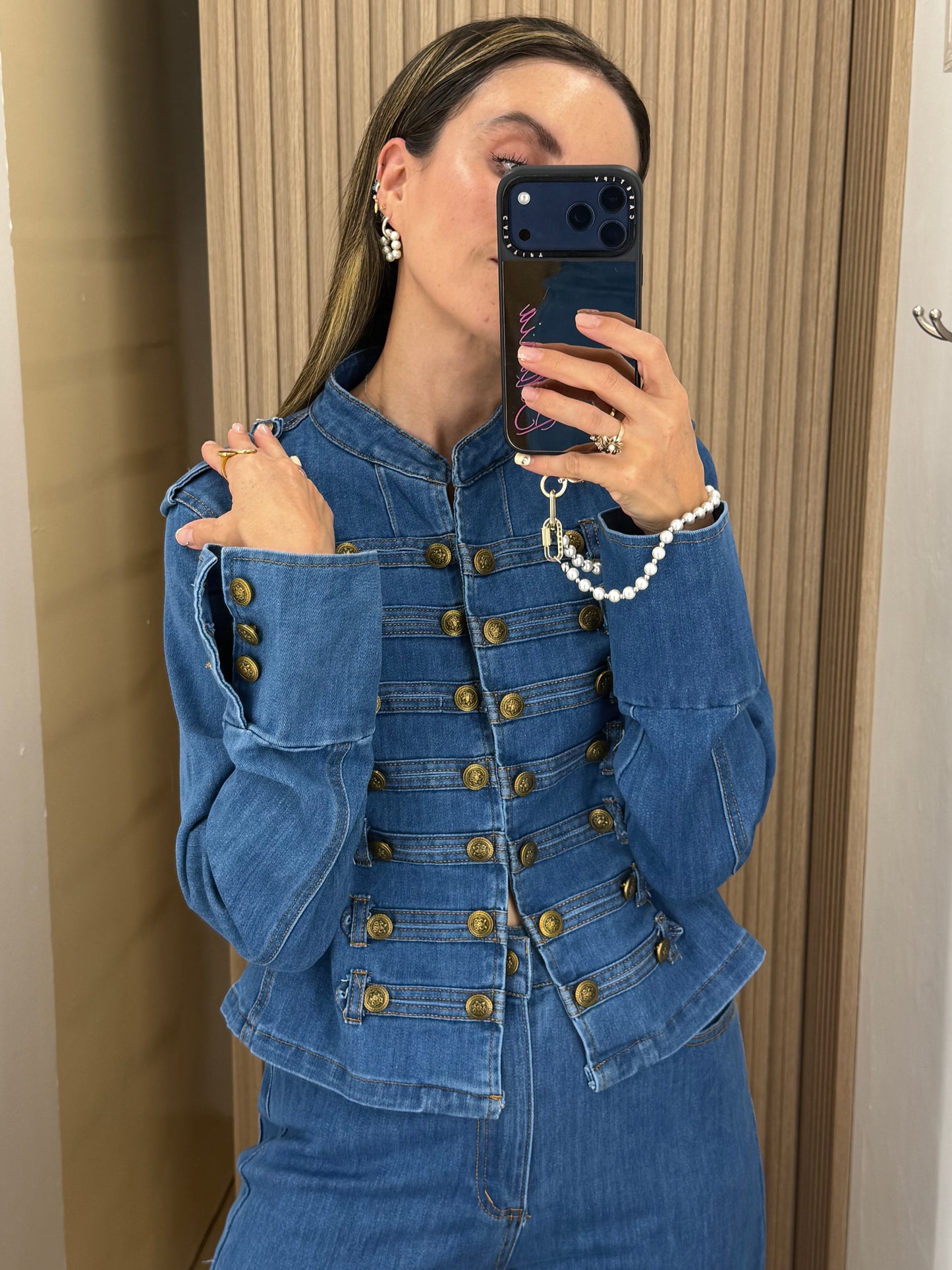 Conjunto con Chamarra Denim para Mujer | Bellania