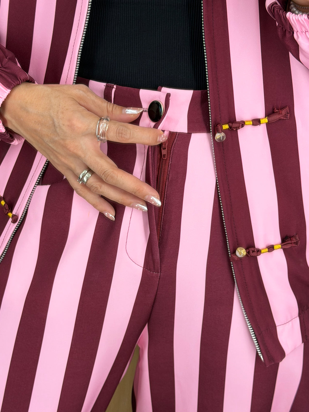 PANTS STRIPES ROSA