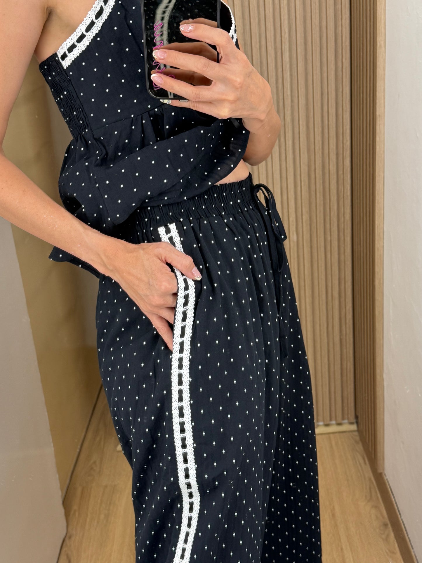 SET POLKA BLACK