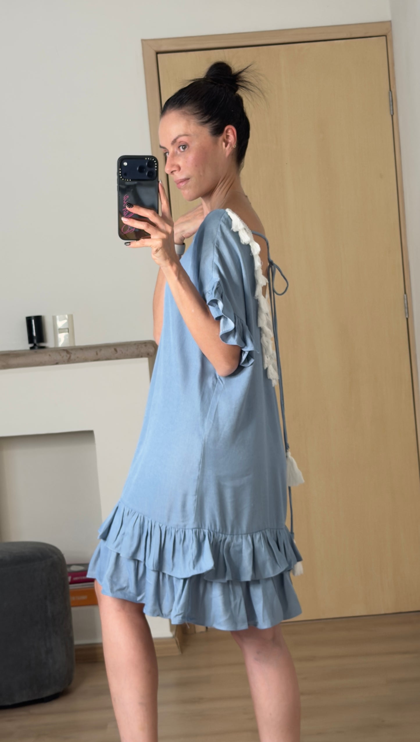 BACK DRESS BLUE