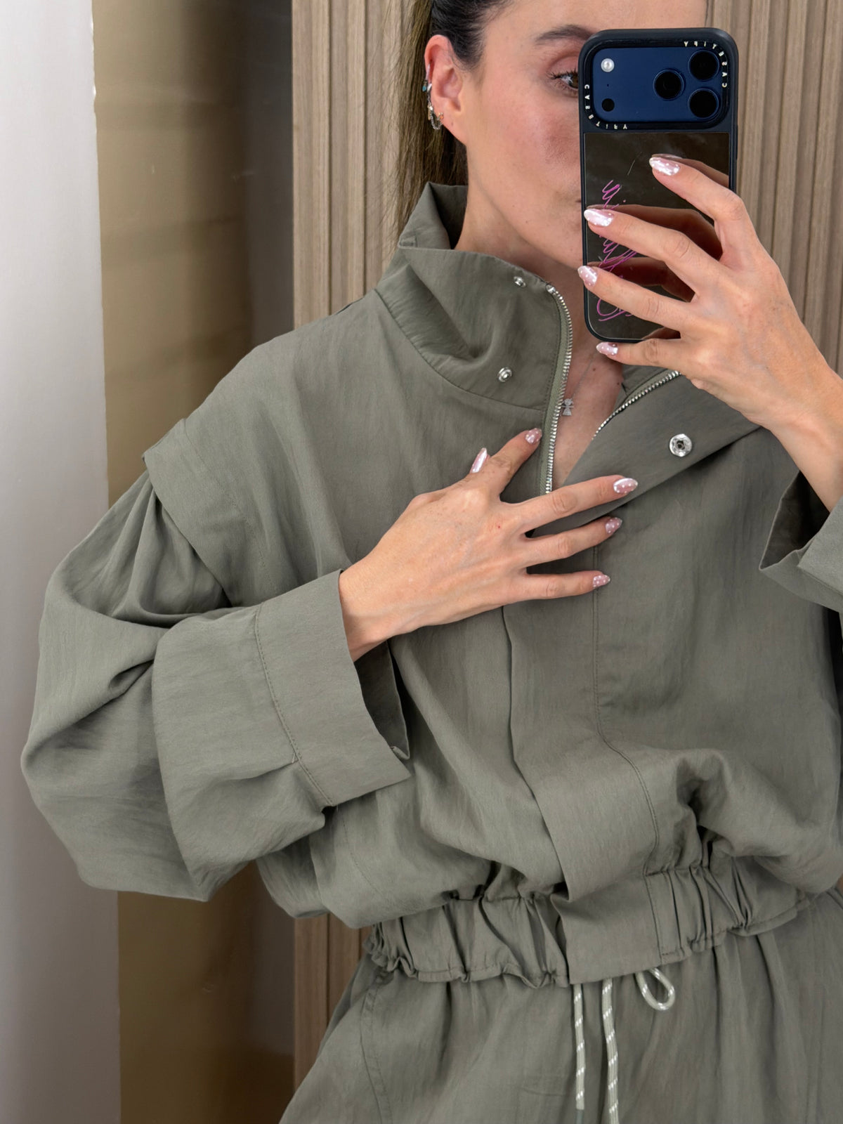 SET OLIVE GRAY PANTS