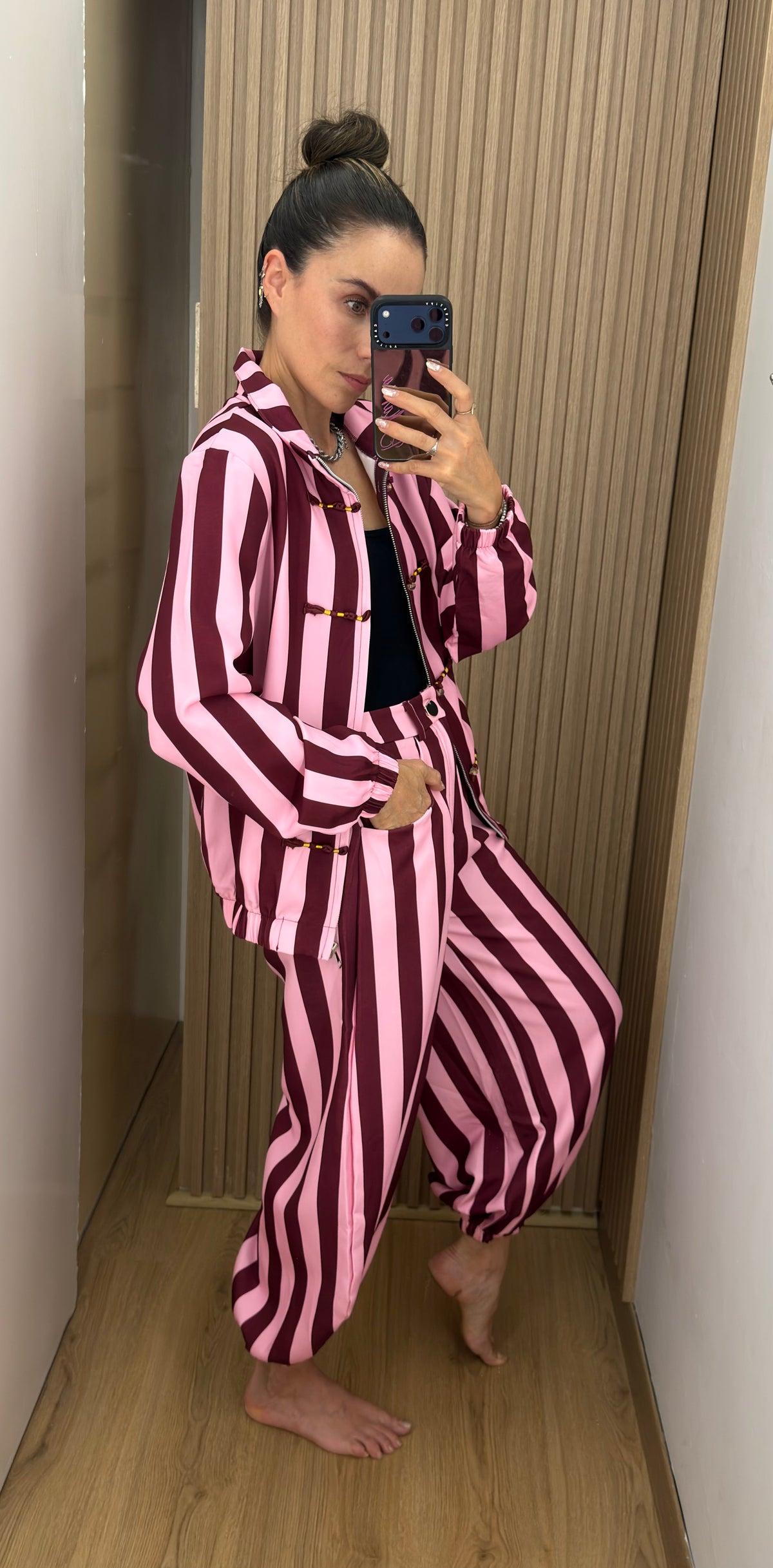 PANTS STRIPES ROSA