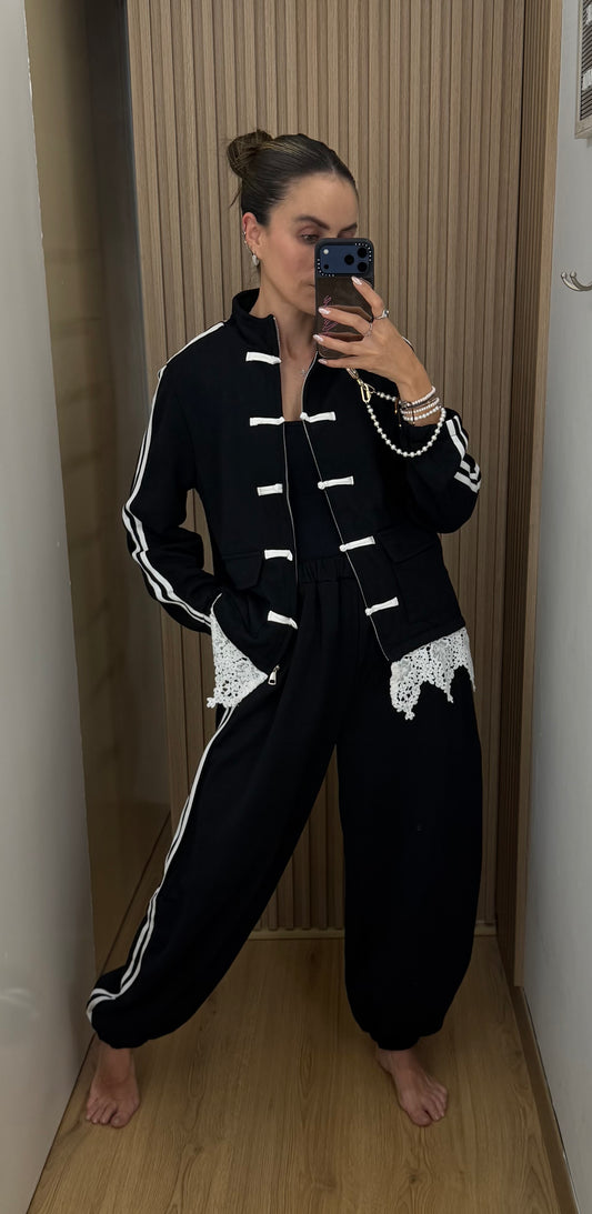 SET SPORT LACE NEGRO