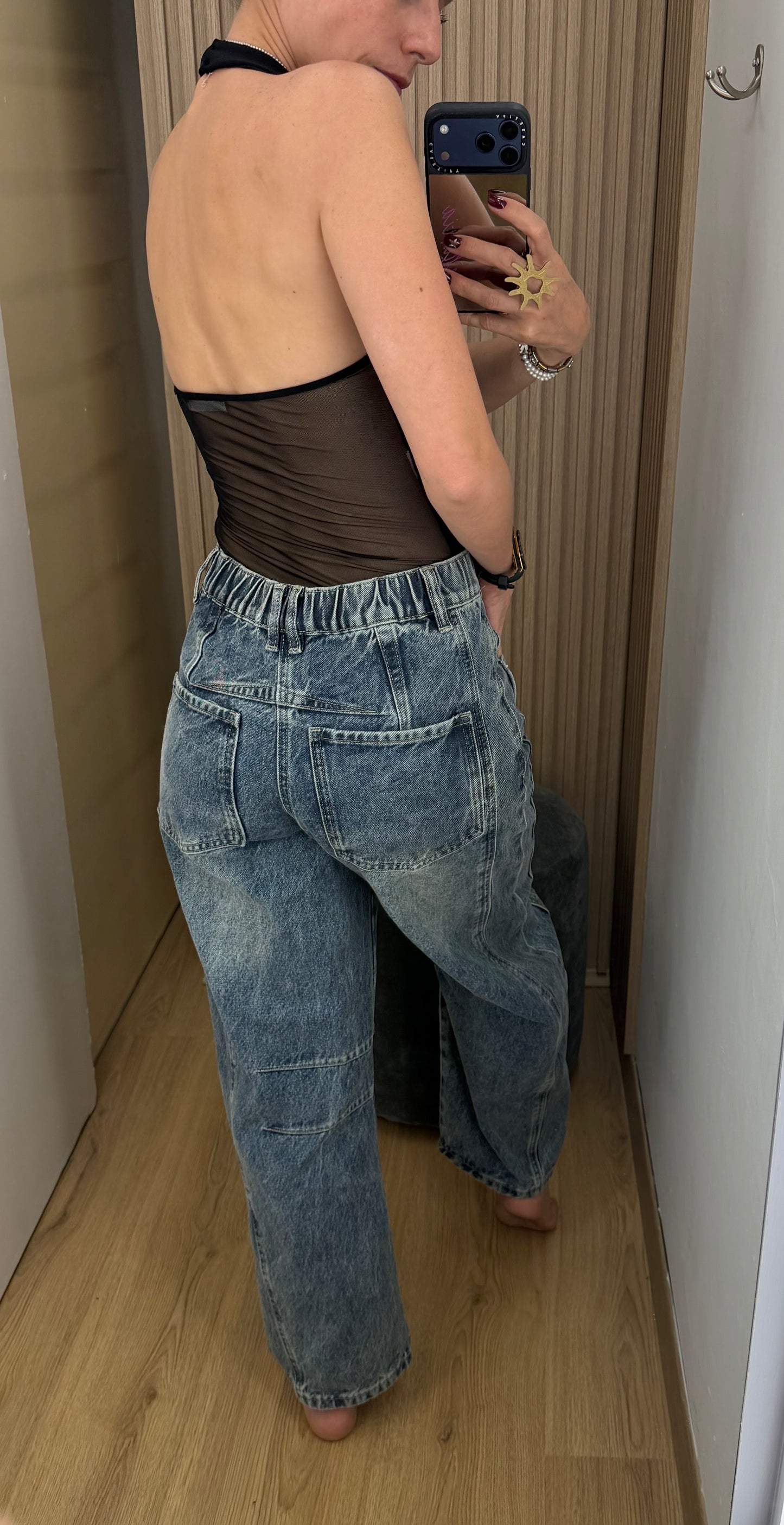 Pantalón Barrel Denim para Mujer | Bellania