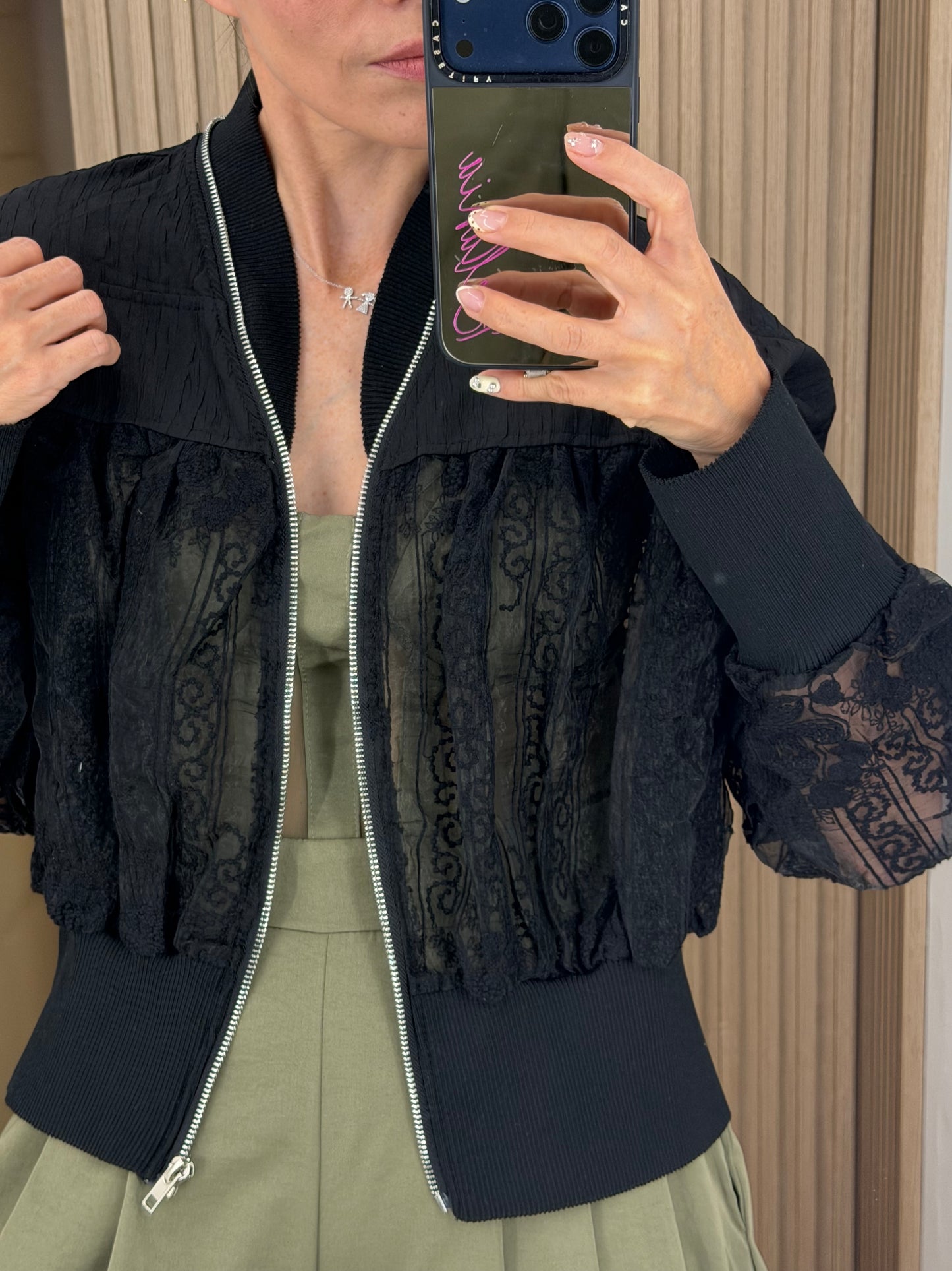 CROCHET MIX JACKET