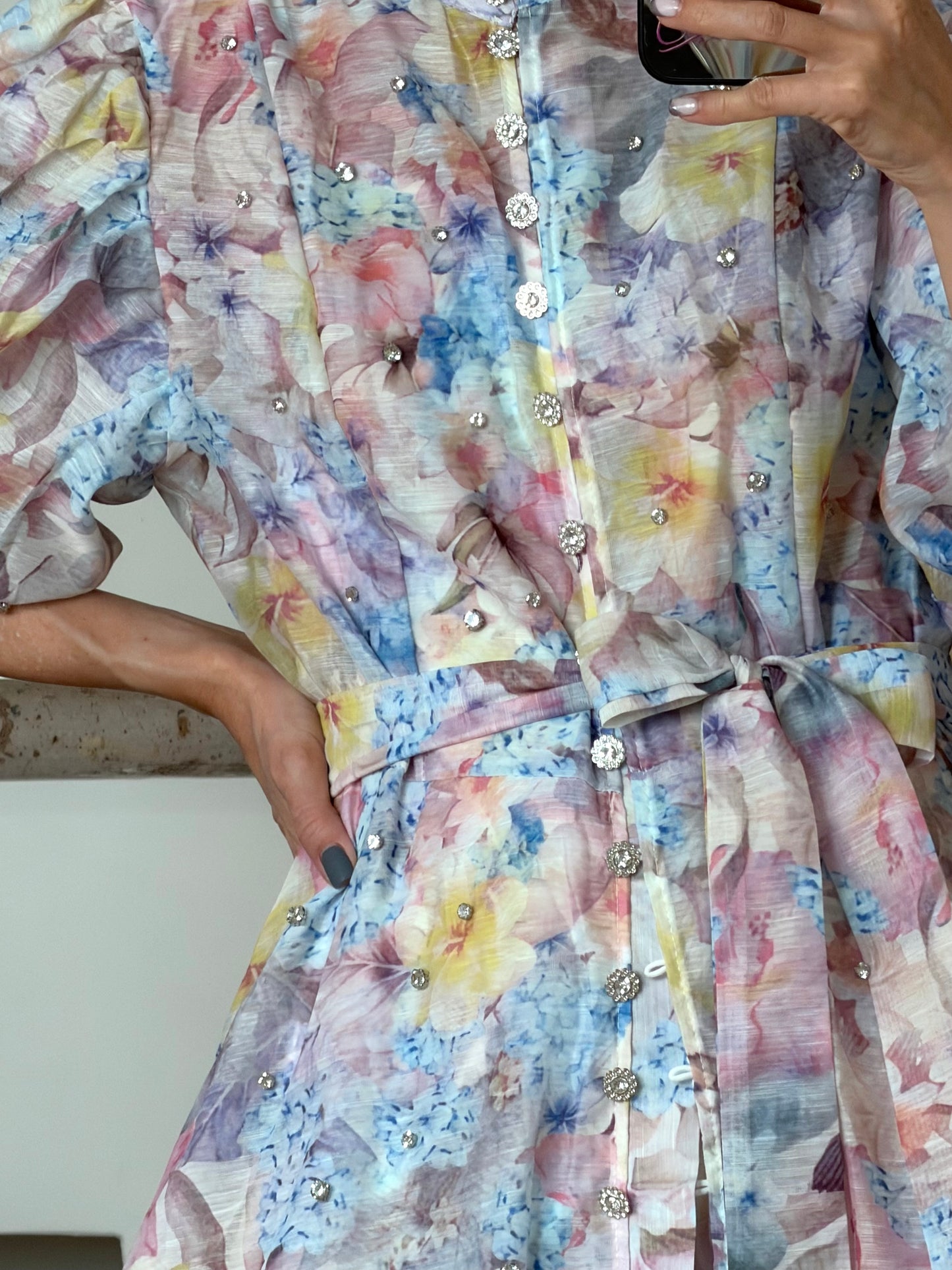 Vestido multi flowers