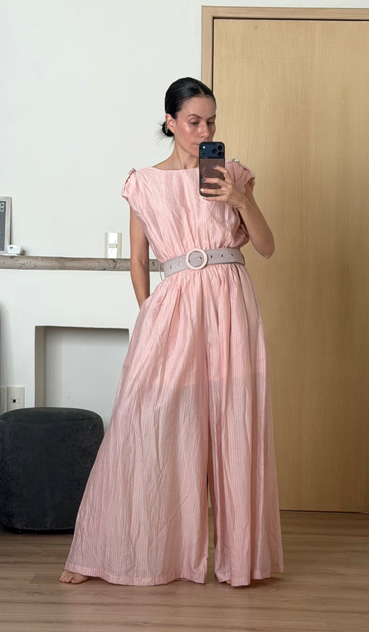 Jumpsuit pink waist