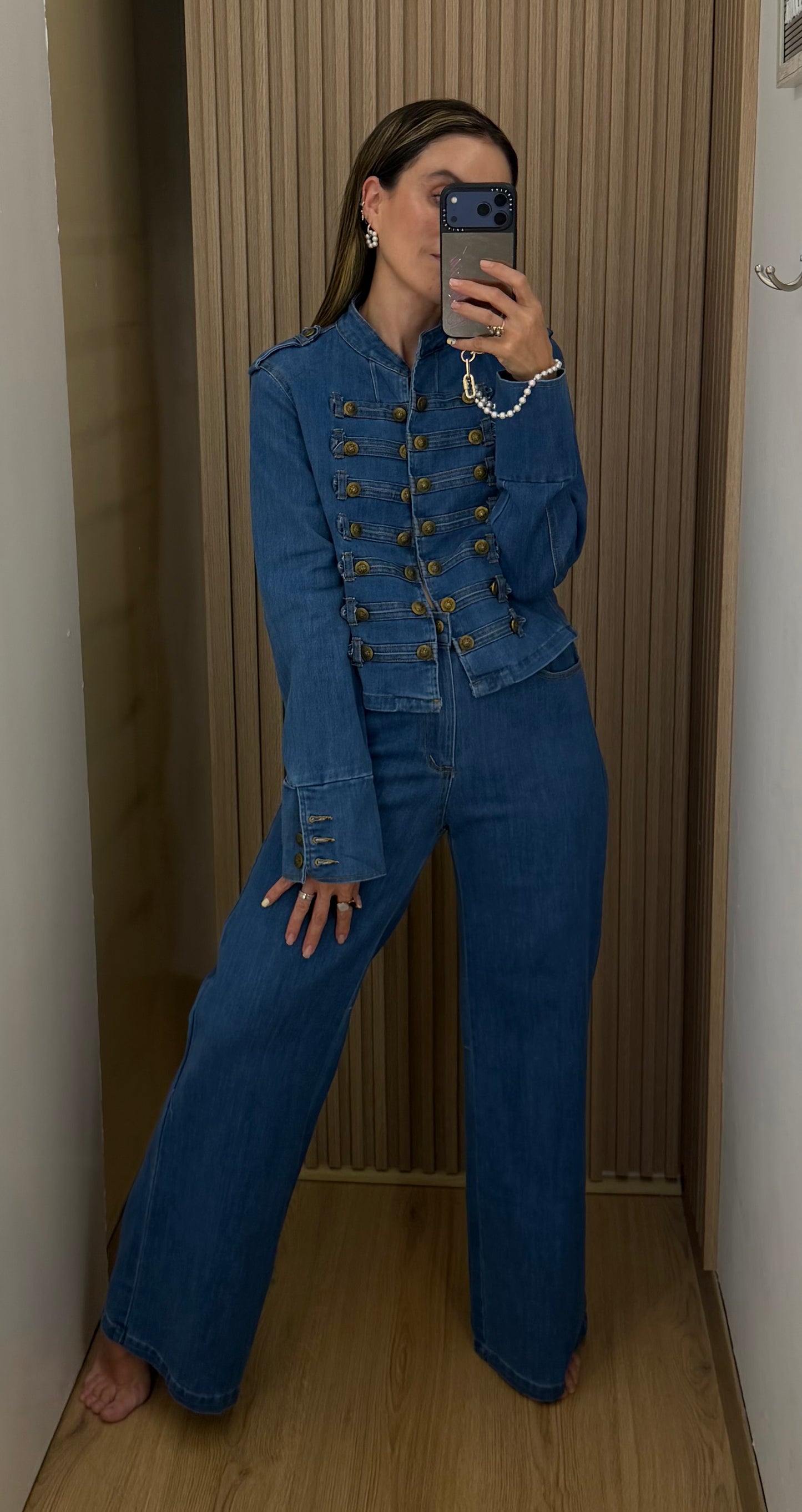 Conjunto con Chamarra Denim para Mujer | Bellania