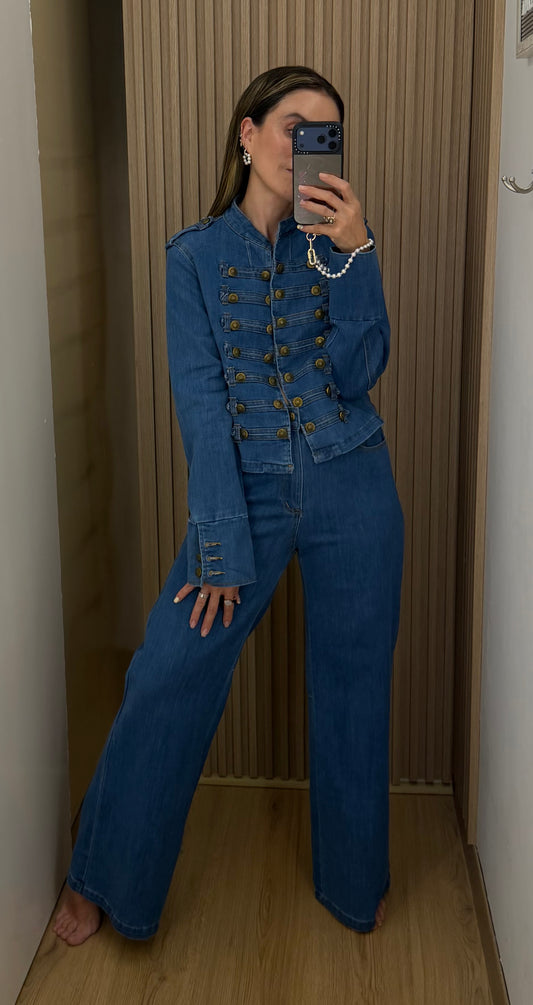 Conjunto con Chamarra Denim para Mujer | Bellania