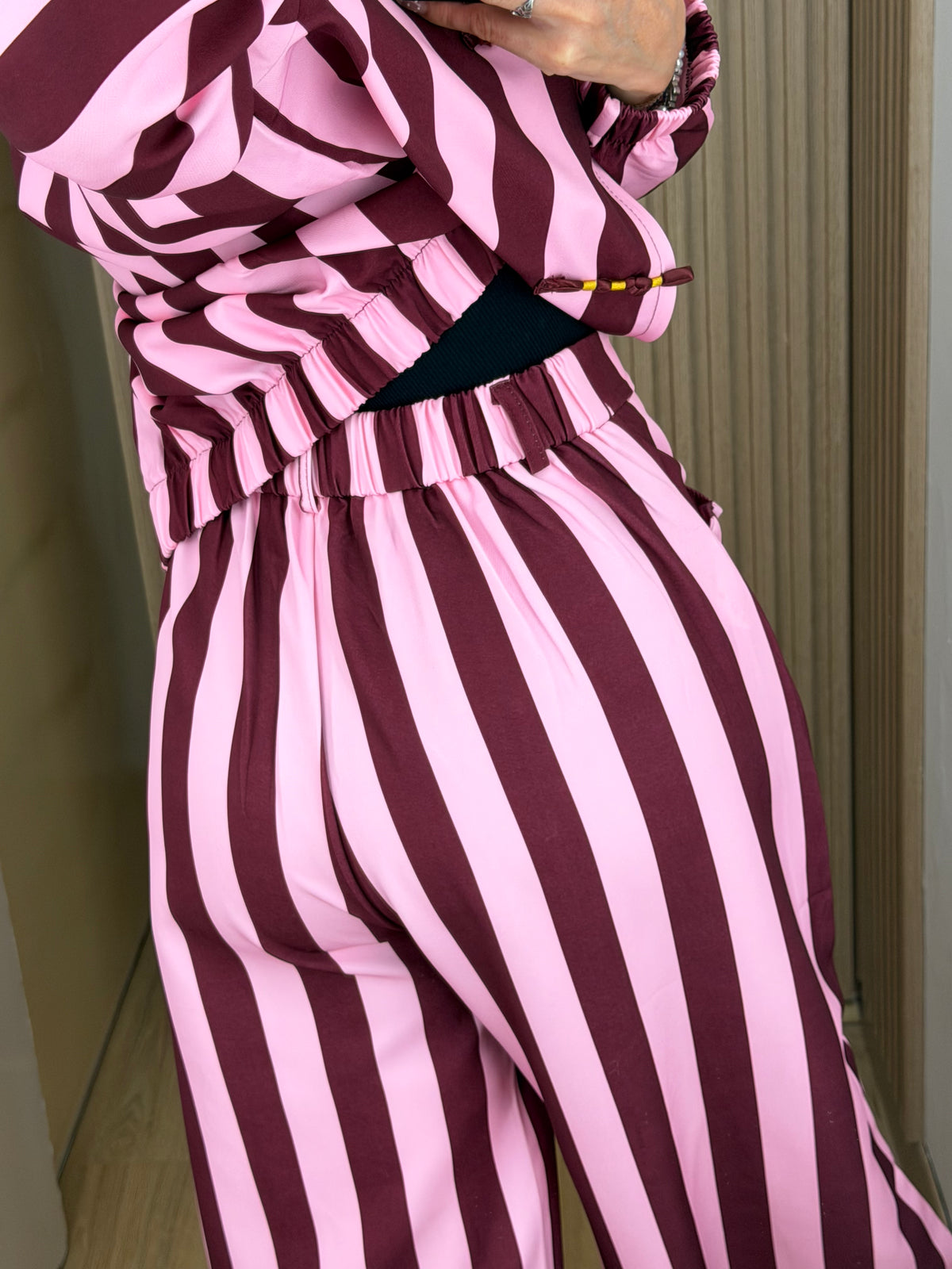 PANTS STRIPES ROSA