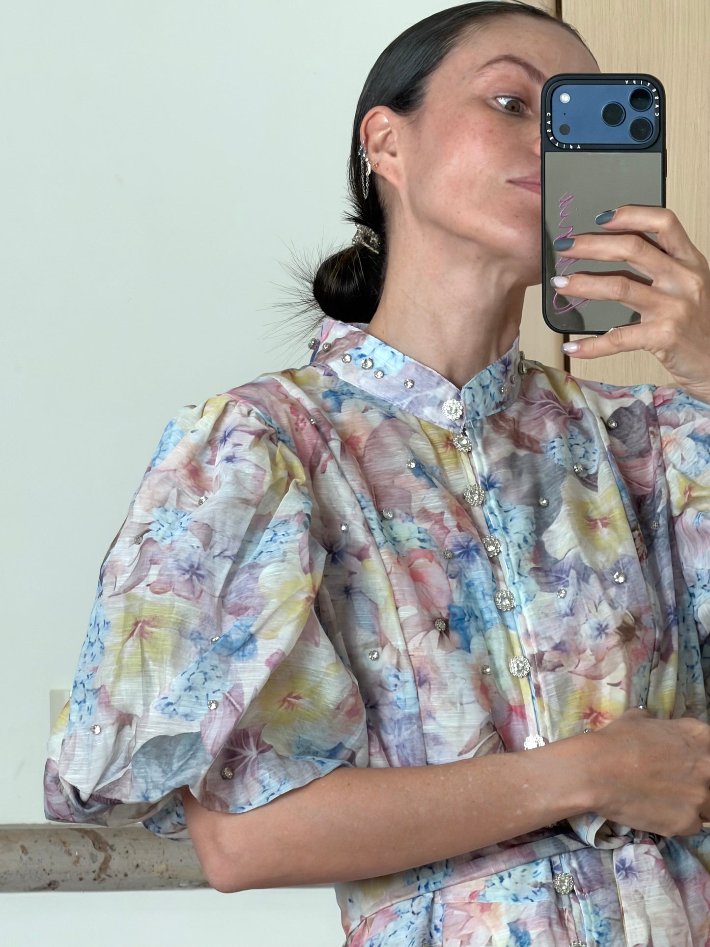 Vestido multi flowers