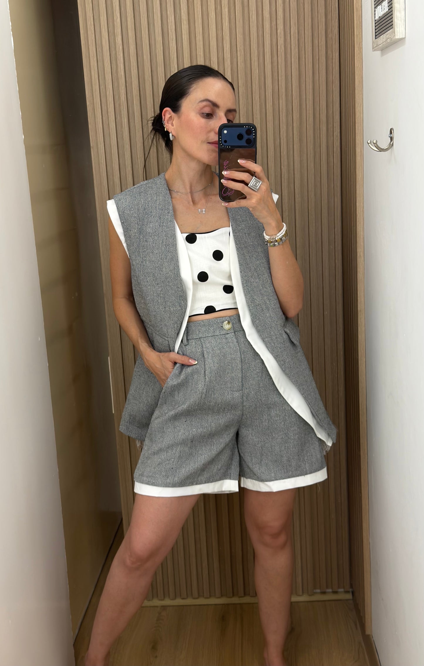 SET ENCAJE GRIS