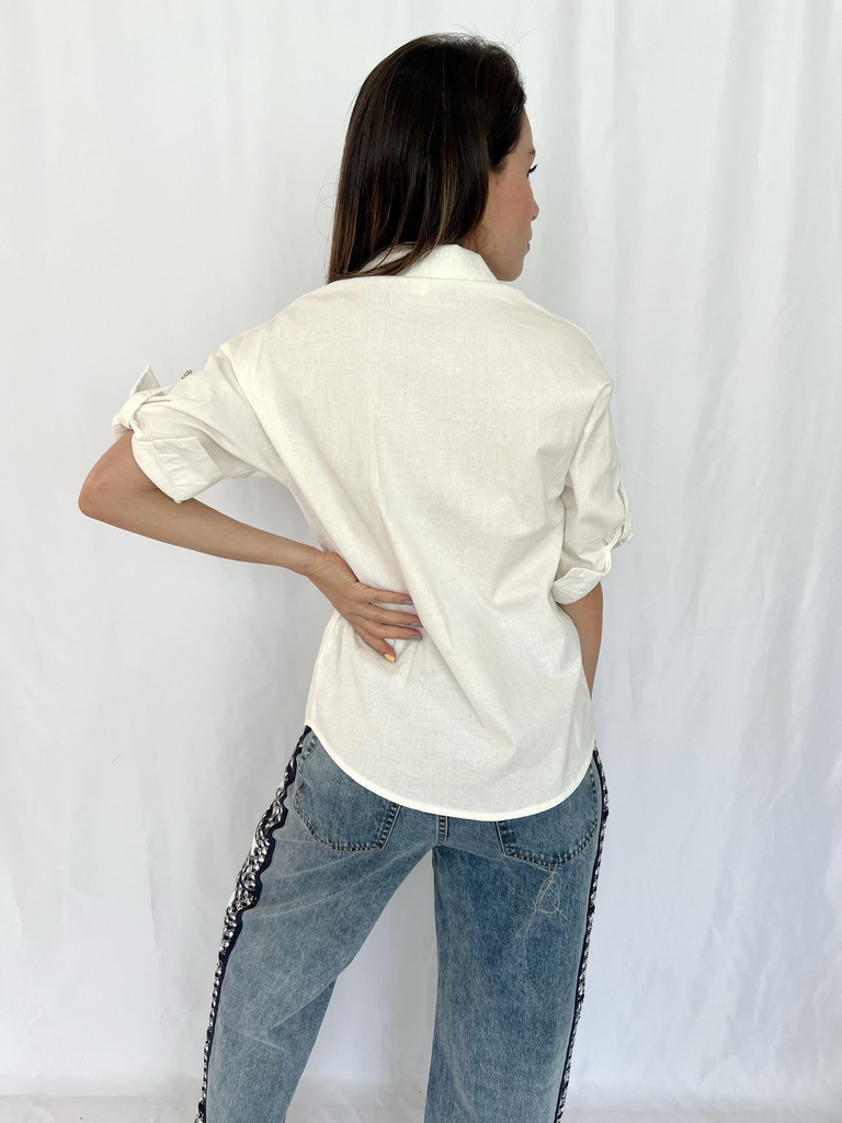 Camisa flor button