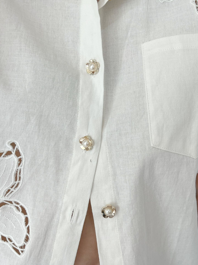 Camisa flor button
