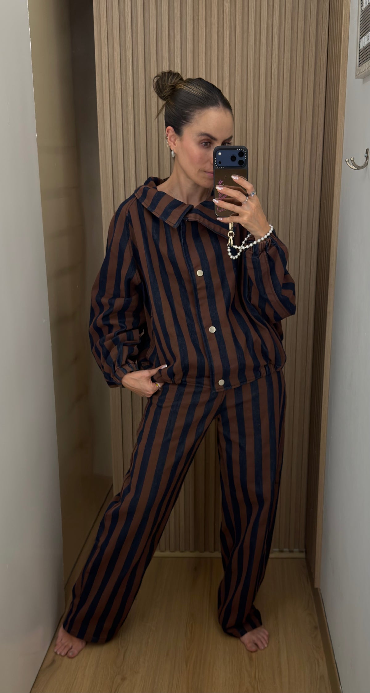 SET SIENA STRIPES BLUE