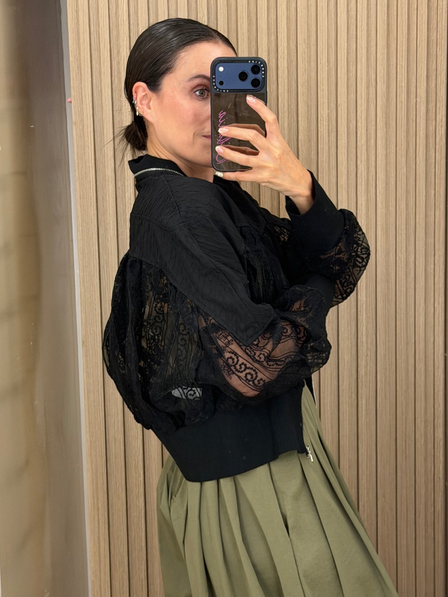 CROCHET MIX JACKET