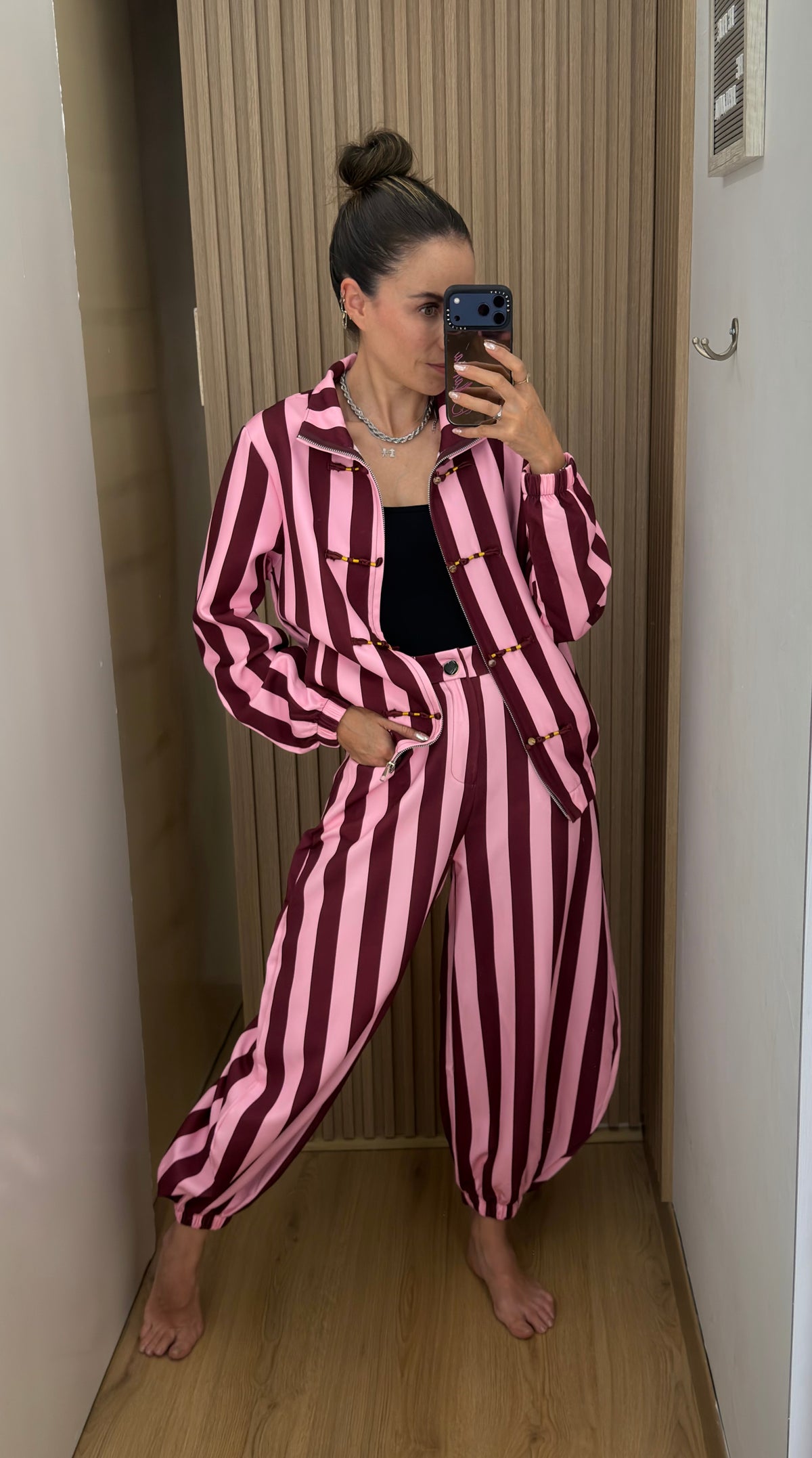 PANTS STRIPES ROSA