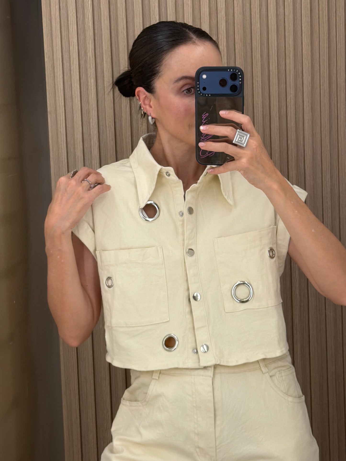 SET BEIGE RINGS