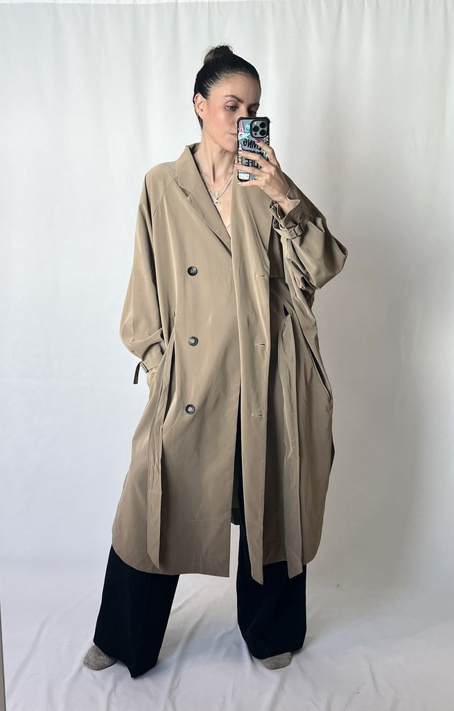 Gabardina khaki