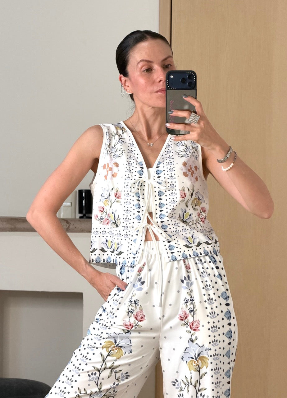 Set vest multiflowers