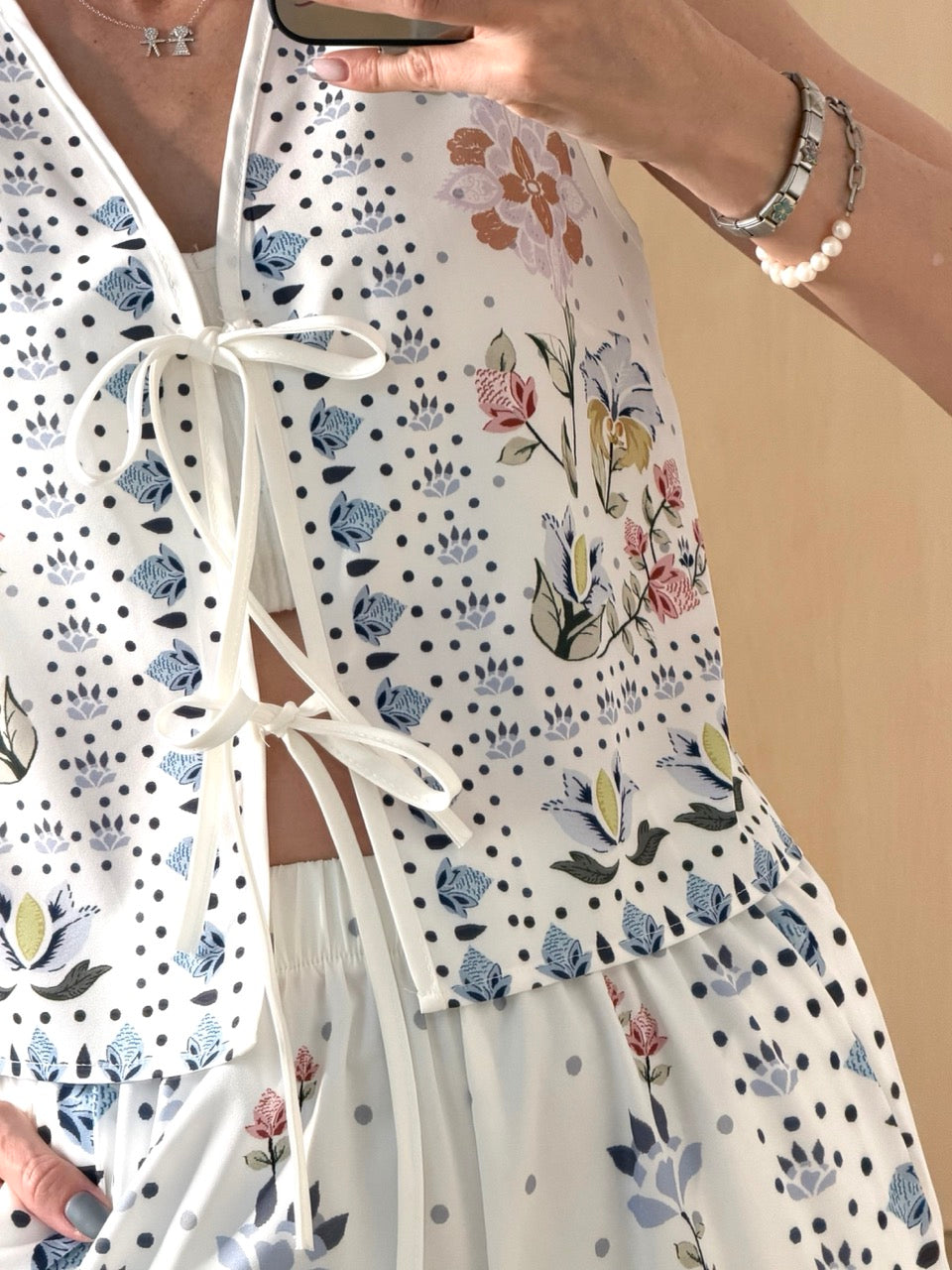 Set vest multiflowers