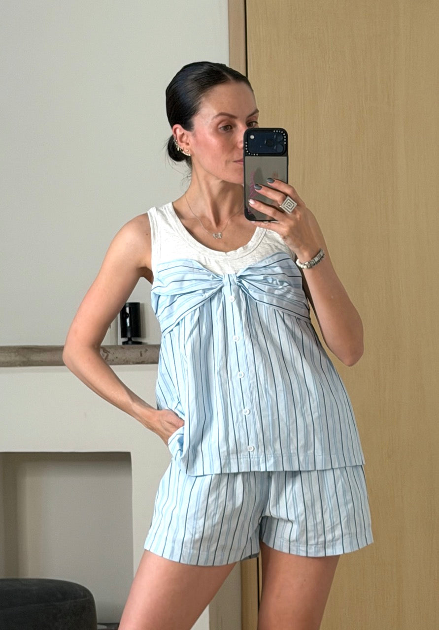 Set shorts stripe top