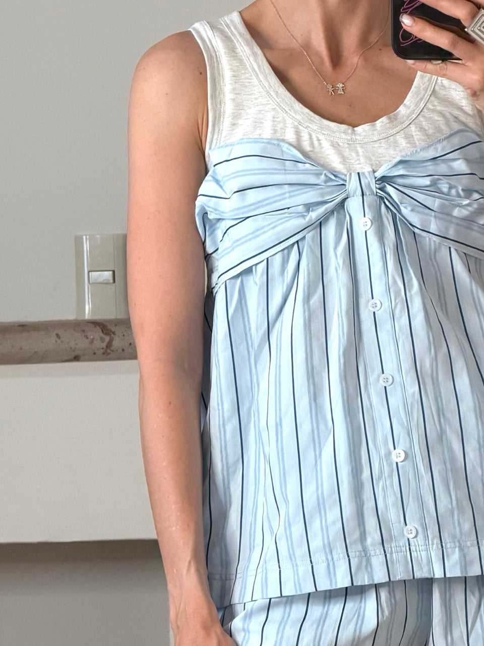 Set shorts stripe top