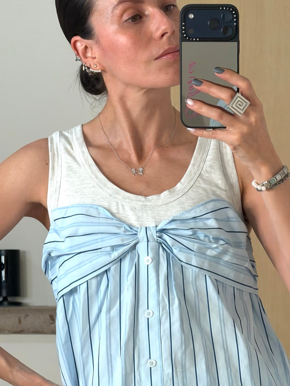 Set shorts stripe top