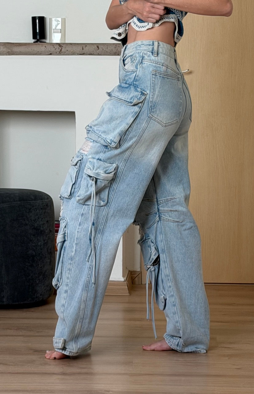 Pantalón cargo bolsas