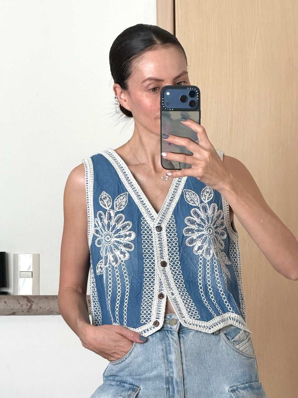 Vest denim florence
