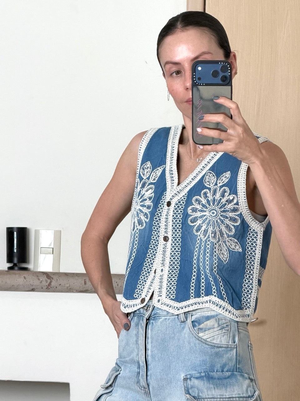 Vest denim florence