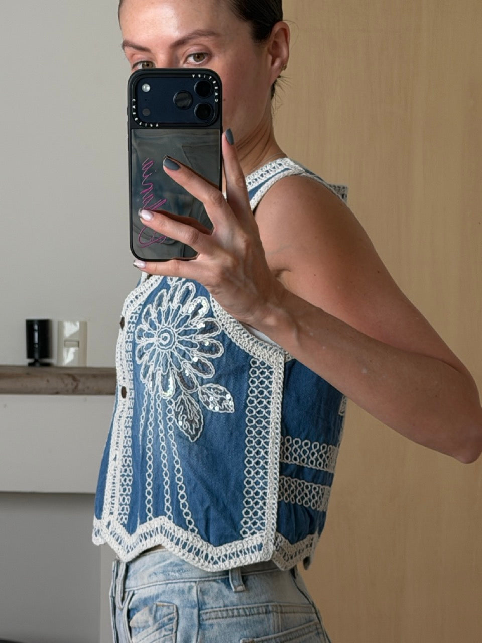 Vest denim florence